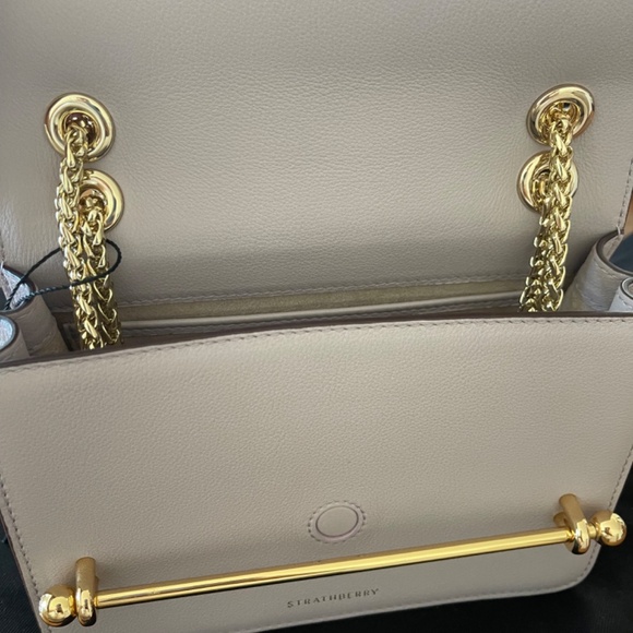 Strathberry East/West Mini Leather Crossbody Bag - Picture 8 of 9